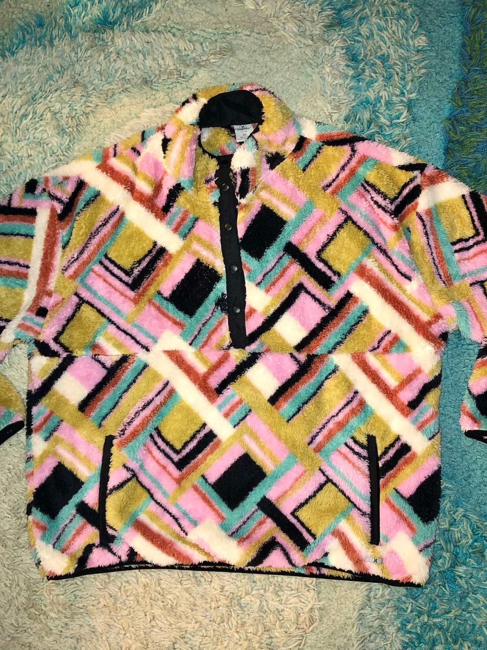 Hurley Snap Plush Pullover